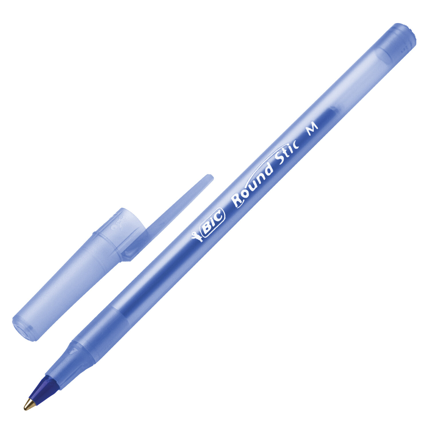 Ручка шариковая BIC Round Stic, СИНЯЯ, линия письма 0,32 мм